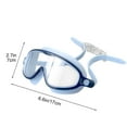 thumbnail image 3 of Usbinx Life Goggles Swim Goggles HD Large Frame Anti-Fog Waterproof Silicone Swimming Glasses for Children Adults Mask Style, 3 of 7