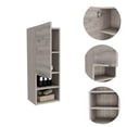 thumbnail image 4 of TUHOME Mila Bathroom Cabinet - Light Gray - Material Engineered Wood, 4 of 10