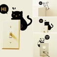 thumbnail image 2 of Cartoon Style Removable Home Light Switch Funny Wall Decal Vinyl Wall Stickers, 2 of 6