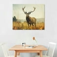thumbnail image 2 of COMIO Gongshan Deer Wall Art For Living room City Poster Canvas Prints Printing Home Office Decorations Unframed, 2 of 4