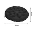 thumbnail image 4 of Cojín para silla de huevo colgante perfecl para patio 60 cm x 60 cm negro, 4 of 7