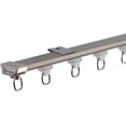 thumbnail image 1 of Ultra-thin Curtain Track(3ft - 30ft) - Ceiling or Wall mount Curtain Track System Room Divider, Sliding Curtain Rail for Privacy Living room Bedroom (Color : Brown-ceiling-A, Size : 12ft(3 * 4ft)), 1 of 1