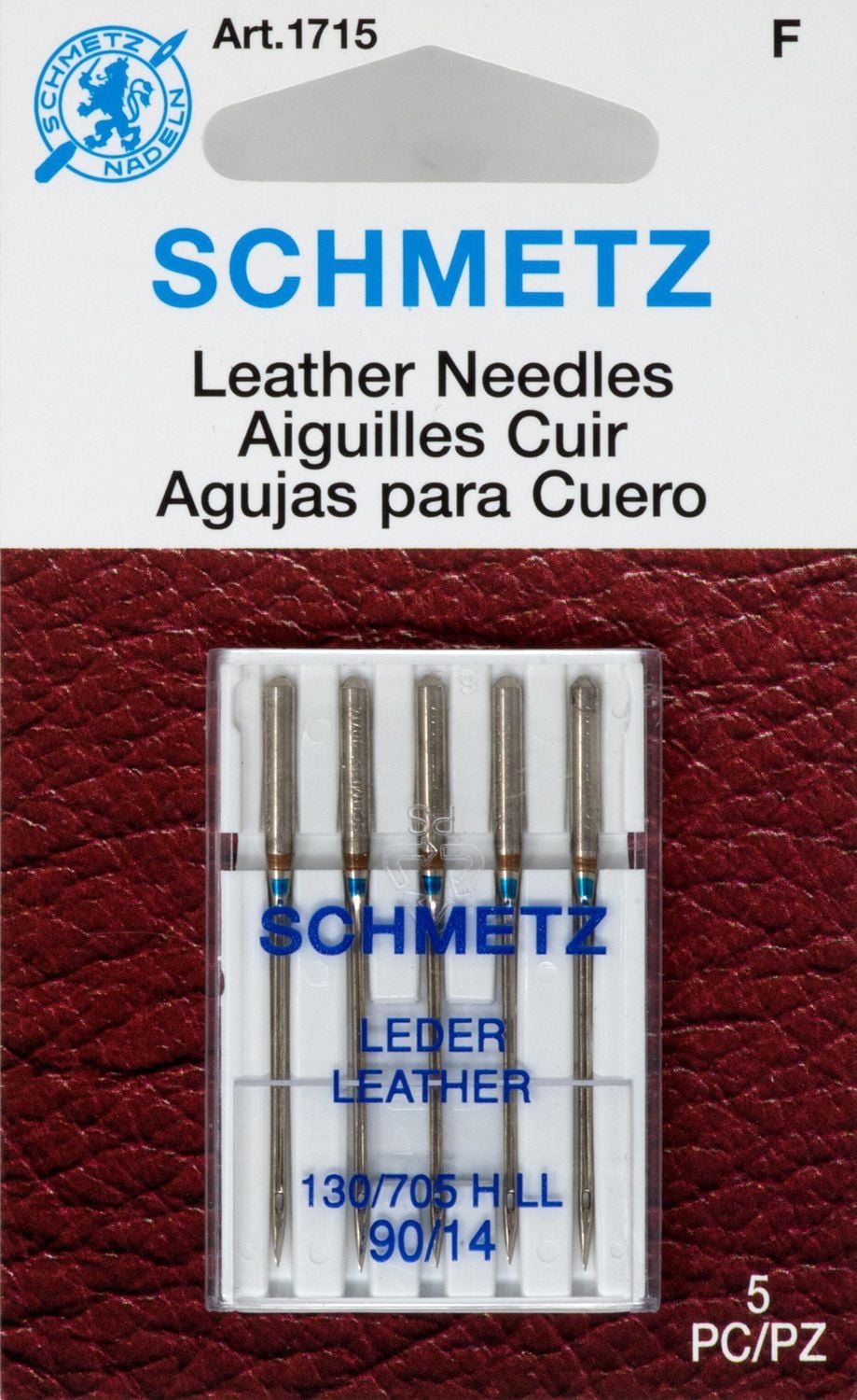 Schmetz® Leather Needles, Size 90/14, 5 Needles