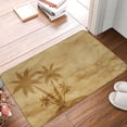 thumbnail image 5 of Haiem Retro Palm Tree Front Door Mat Indoor Outdoor Entrance, Waterproof All-Season, All-Weather Doormat, Durable Flannel Fabric, Fade Resistant, Low Profile, 16x24in, 5 of 9