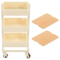 thumbnail image 2 of MOVTOTOP White Simulated Mini Cart for Decorative Use Crafted with Plastic and High Realism 3layer Design, 2 of 8