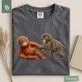 thumbnail image 5 of Monkey Punch Shirt, Monkey Punch Graphic Tee, Animal Lover Mother Gift, Mothers Day T-Shirt, Viral Mama Gift Idea, Cozy Mom, 5 of 6