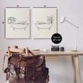 thumbnail image 3 of Floral Bathtub Relaxing Doodle Botanical & Floral Graphic Art Gallery Wrapped Canvas Print Wall Art, Set of 2, 3 of 7