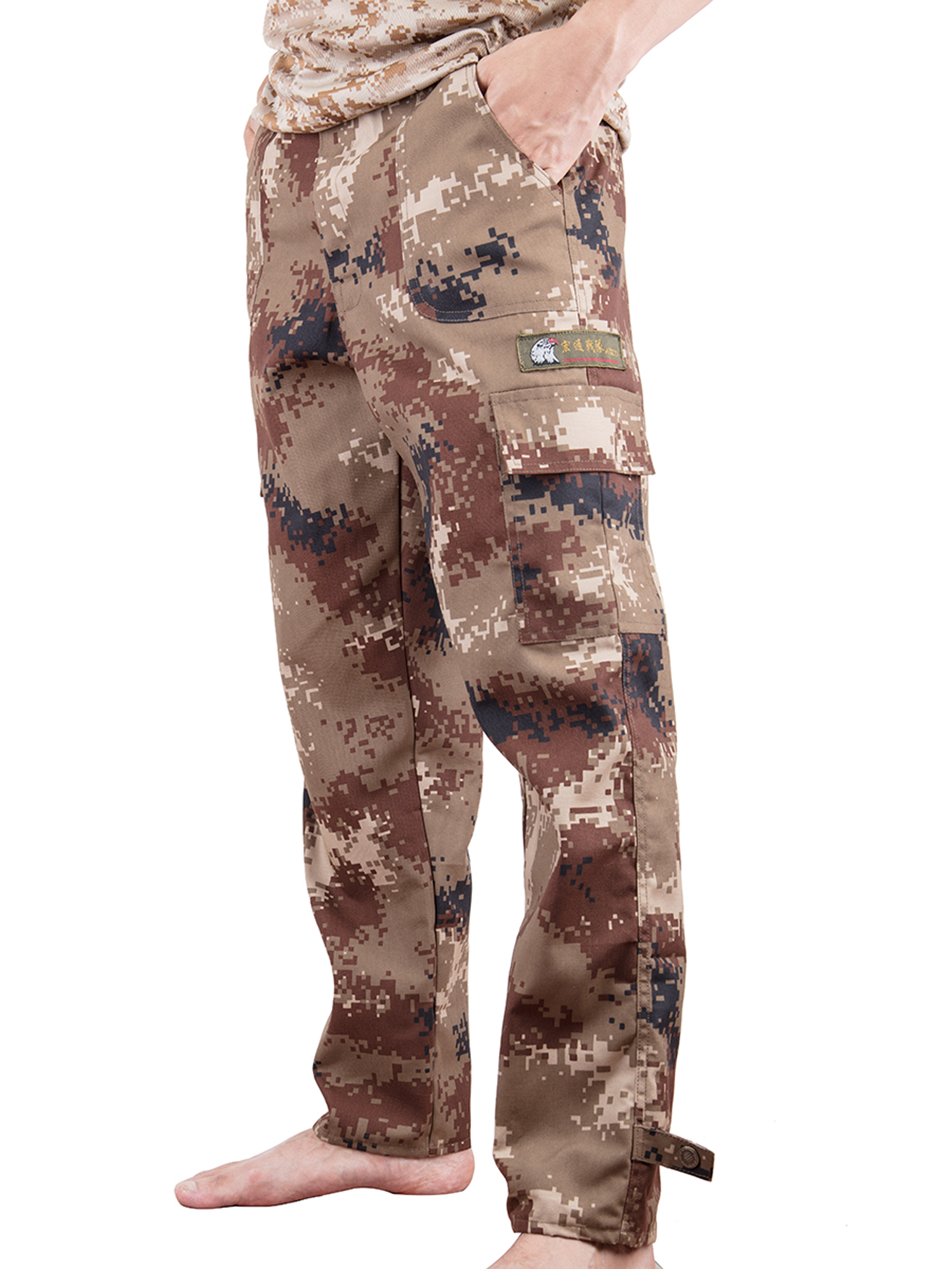 Mens Military Style Total Terrain Camo BDU Pants, Desert Digital Camo, Woodland Camo, City Digital Camouflage - image 4 of 9
