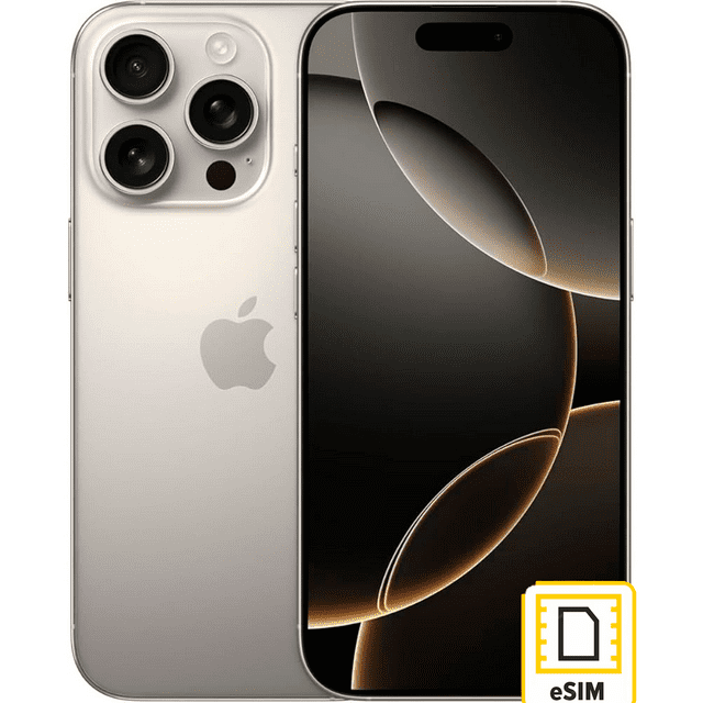 Apple Iphone 16 Pro 256Gb Titanio Natural Esim Reacondicionado