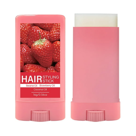 FcBaudy Hair Care Products Strawberny Hair Styling Stick Hair Wax Stick With Strawberny Oil Coconuts Oil Hair Styling Cream Hairs wax cream