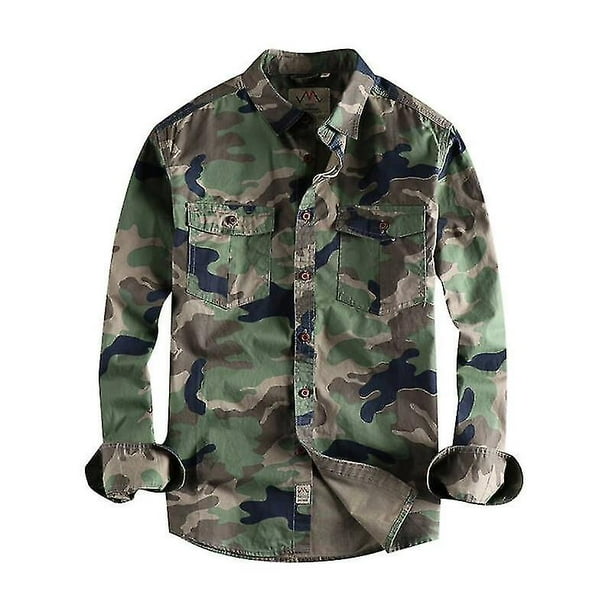 Camisa de hombre Uniforme militar de camuflaje militar