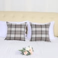 thumbnail image 2 of Unique Bargains Plaids Square Decorative Throw Pillow Covers, 2-Pack , 18" x 18" #5, 2 of 7