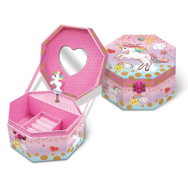 Diamond2Deal Children's Musical Unicorn Jewelry Box