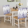 thumbnail image 5 of Purple Eucalyptus Leaves Dining Chair Back Cover Only, Summer Plants Leaf Floral Farmhouse Set of 8 Chair Back Covers, Removable Washable for Dining Room, Banquet & Holiday Decoration, 5 of 9