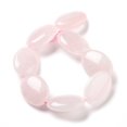 thumbnail image 3 of 2strands Natural Rose Quartz Beads Strands Flat Oval 25x18x8~9mm Hole: 0.9~1mm about 8pcs/strand 7.72''~7.87''(19.6~20cm), 3 of 5