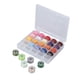 thumbnail image 1 of 25 piezas en 1 caja Bobinas para máquinas de coser Bobinas e hilo de coser Colores surtidos con estuche de almacenamiento transparente y tapeline, 1 of 4