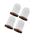 thumbnail image 1 of Maoww 4Pcs Transparent Glass Cloche Dome Container W/ Lid for Decor Office Store, 1 of 5
