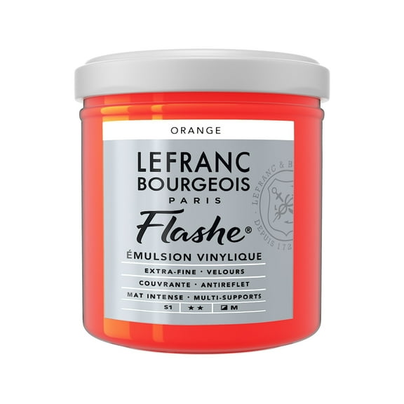 Lefranc & Bourgeois Flashe Matte Artist's Color, 125ml, Orange