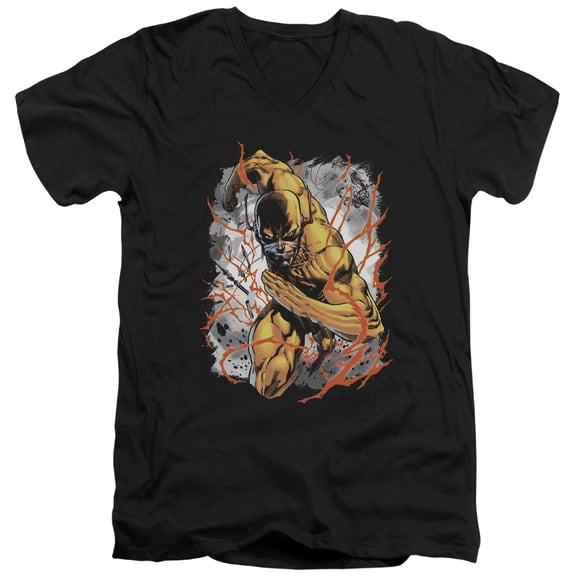 Jla - Reversed - Slim Fit V Neck Shirt - Small