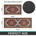 thumbnail image 3 of Red Kitchen Rugs Sets of 2 Boho Kitchen Rug Mat Washable Non-Slip Kitchen Floor Mats for in Front of Sink Red Kitchen Decor, 3 of 6