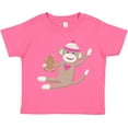 thumbnail image 3 of Inktastic Sock Monkey Gingerbread Boys or Girls Toddler T-Shirt, 3 of 5