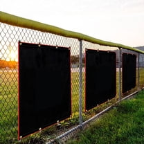 Batting Cage Backstop:  PVC Backstop Padding for Baseball Softball Pitching Practice in Garage or Backyard 4x6FT