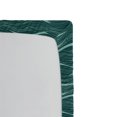thumbnail image 3 of Ambesonne Abstract Fitted Sheet, Ethnic Style Wavy Stripes, Full Size, Pale Seafoam and Hunter Green, 3 of 5