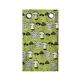 thumbnail image 1 of Forest Hanging Pocket Organizer, Woodland Theme Along Mushrooms Mother Nature Plants Vegetables Cooking, Printed Polyester Storage Bag with Pockets, 9" x 16", Lime Green Charcoal Grey, 1 of 2