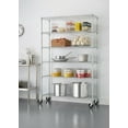 thumbnail image 1 of TRINITY EcoStorage™ 6-Tier Wire Shelving Rack | 48" X 18" X 72" | Nsf | Includes Wheels | Chrome, 1 of 9