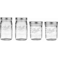 thumbnail image 1 of Jar Ball Mason de boca ancha 946 ml x2 + 473 ml x2 con tapas, 1 of 5