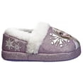 thumbnail image 4 of Disney Frozen Slippers for Toddler Girls, Purple White, 11-12, 4 of 8