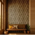 thumbnail image 2 of S4Sassy Diamond Ikat Wallpaper - Gray Wall Covering, 25" x 60" Self-Adhesive Vinyl Walls Paper, Wallwrap, Easy DIY Wall Covering For Boho aesthetic wall decor, Living Room, Living Spaces, 2 of 9
