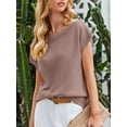 thumbnail image 3 of Jersey Saodimallsu para mujer con hombros descubiertos, marrón, 3 of 6