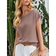 thumbnail image 3 of Jersey Saodimallsu para mujer con hombros descubiertos, marrón, 3 of 6