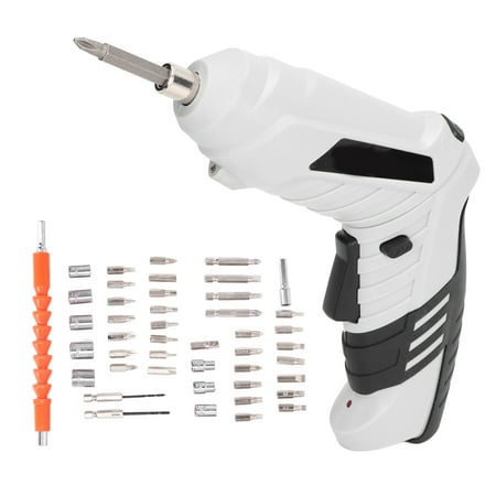 

Electric Screwdriver Foldable Mini USB Lithium Battery Screwdriver 3.6V Portable For Screwing White
