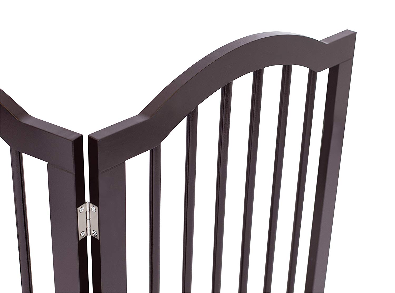 Internet's Best Pet Gate with Arched Top - 3 Panel - 24" Tall - Espresso - image 2 of 8