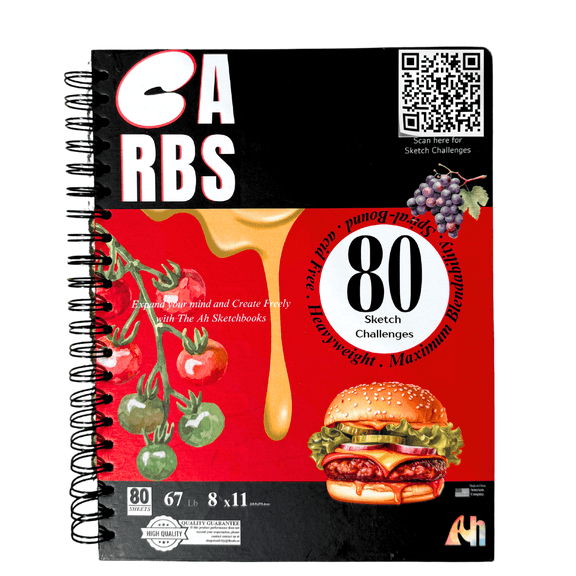 The Carbs Sketchbook The Arts Haven, 8.5x11, Multicolor, 80 Page