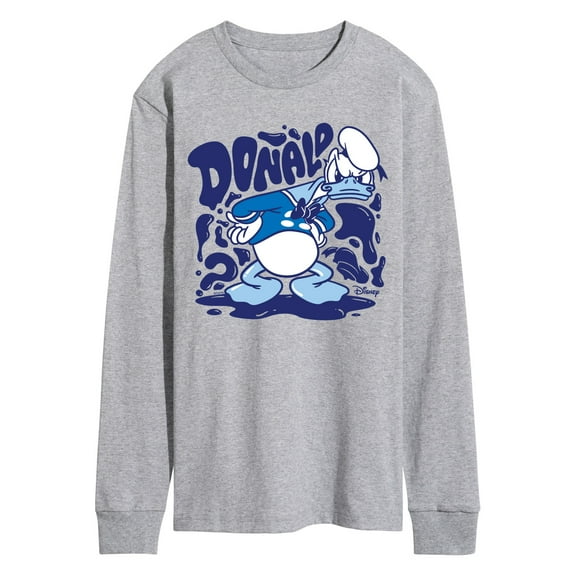 Disney - Donald Drip - Men's Long Sleeve Graphic T-Shirt