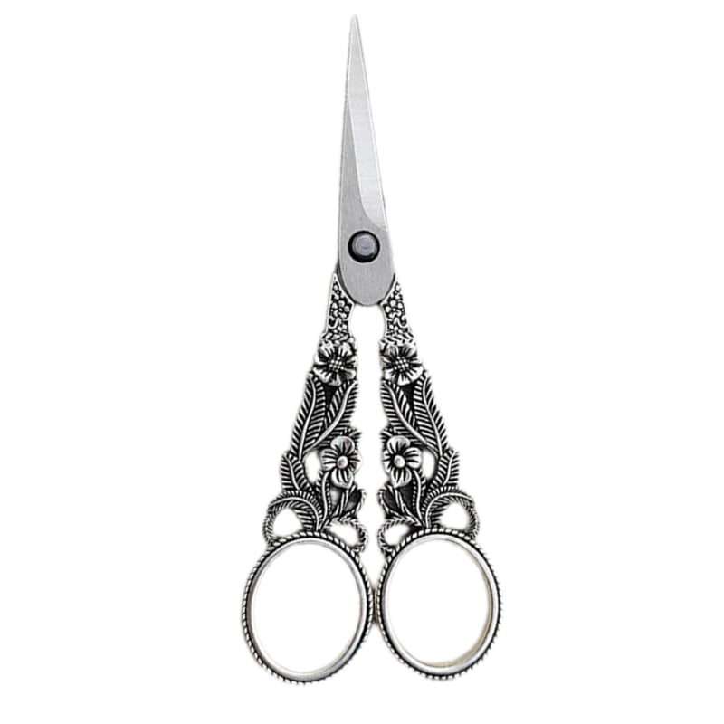 Stainless Steel Vintage Scissors Sewing Fabric Cutter Embroidery Tailor Shears 