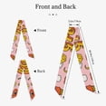 thumbnail image 2 of Wukai Retro 70s Hippie Print Hair Scarf for Women Fashion Silky Satin Headscarf Wrap Breathable Lightweight Neck Scarves For Handbag Accessories, 2 of 6