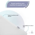 thumbnail image 3 of Cojín Antirreflujo Adulto Memory Foam Almohada Tipo Cuña Respaldo blanco, 3 of 8
