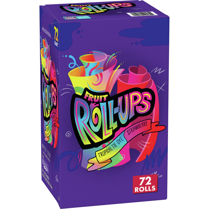 Fruit RollUps Fruit Flavored Snacks, Variety Pack, Pouches, 0.5 oz, 72