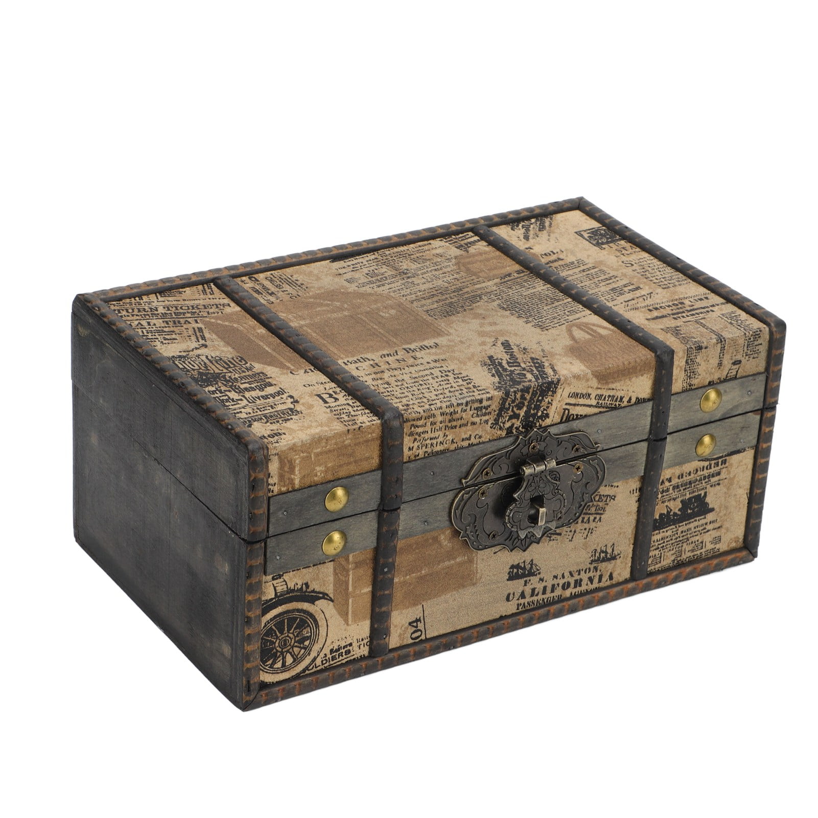 Large Trinket Box, Vintage Style Large Jewelry Box Sturdy Durable