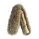 thumbnail image 4 of Tela de piel sintética, versátil tela para cuello de mujer, ideal para confeccionar suéteres de invierno Marrón grisáceo 70 cm x 13 cm, 4 of 9