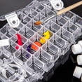 thumbnail image 3 of Coofit Paint Tray Palette Creative Checkered Plastic Artist Palette Paint Pallet, 3 of 3
