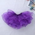 thumbnail image 7 of DPOIS Kids Girls Ballet Dance Costume Sequins Crop Tops with Mesh Tutu Skirt Purple 4-5, 7 of 7