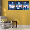 thumbnail image 4 of 11CT bordado completo montaña Luna algodón impresión punto de cruz decoración del hogar Likrtyny Arte deco, 4 of 9