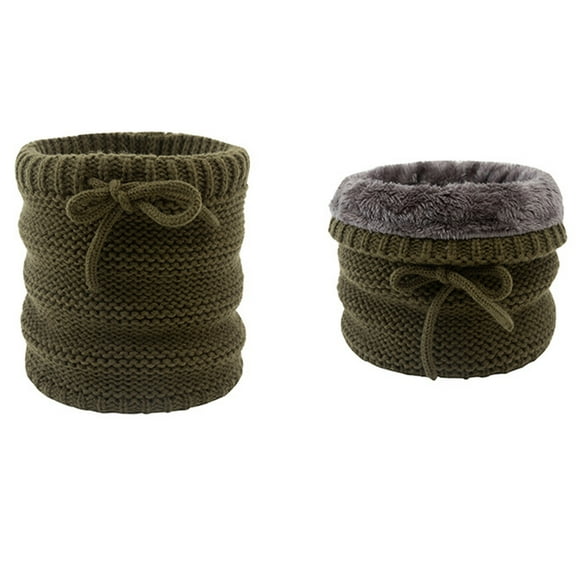 Vibrex Winter Neck Gaiters for Men and Women Neck Warmer with Thermal Thick Warm Fleece Lined Cold Weather Solid Color Soft Knitted Ribbed Fashion Accessories Travel Scarf Breathable Neckerchief