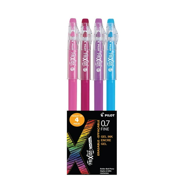 Pilot BLFBCSP-S4 FriXion Ball Colour Sticks Erasable Roller Ball Pen (Pack of 3)