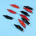thumbnail image 3 of FRCOLOR Alligator Clip Alligator Clip with Plastic Boot for Car Electrical Projects Assorted Color plastic and metal 10 Red and 10 Black,2.28"X0.63"X0.39", 3 of 4
